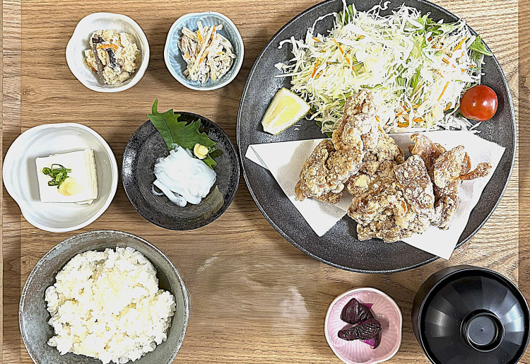 鶏唐揚げ定食
